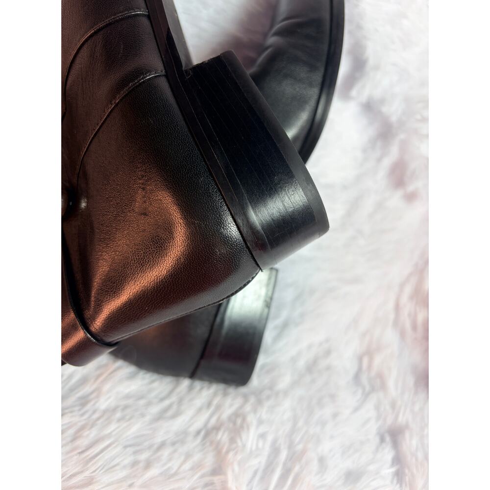 Michael Kors Black Leather Knee-High Boots Size 7.5M - Picture 9 of 10